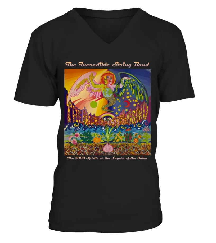 077BK. THE INCREDIBLE STRING BAND  THE 5000 SPIRITS OR THE LAYERS OF THE ONION (1967) CAMISETA CUELLO EN V UNISEX