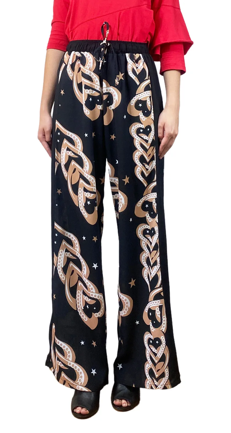 ADHORADA Pantalón Estampado Beige