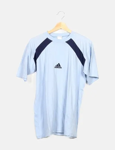 Adidas Camiseta azul logo