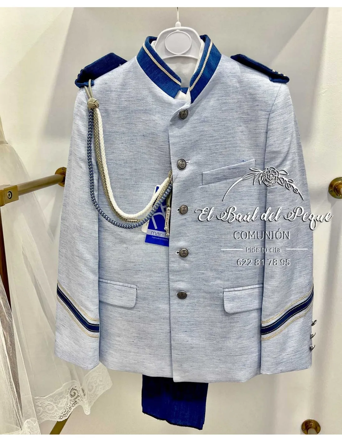 ALMIRANTE COMUNIóN AZUL CELESTE MARFE COMUNIONES 2024