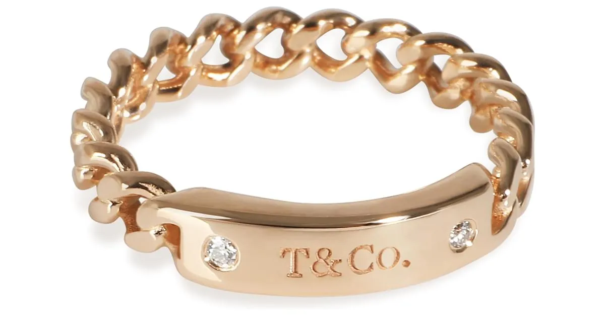 Anillo de moda Tiffany & Co. en oro rosa de 18k 0,03 CTW Metálico 