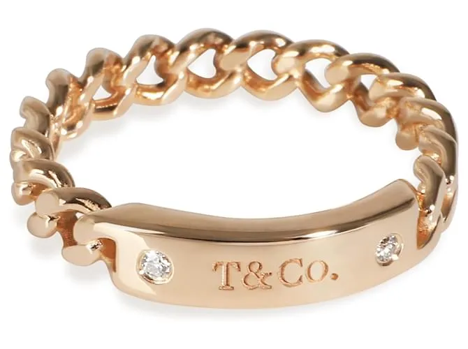 Anillo de moda Tiffany & Co. en oro rosa de 18k 0,03 CTW Metálico 