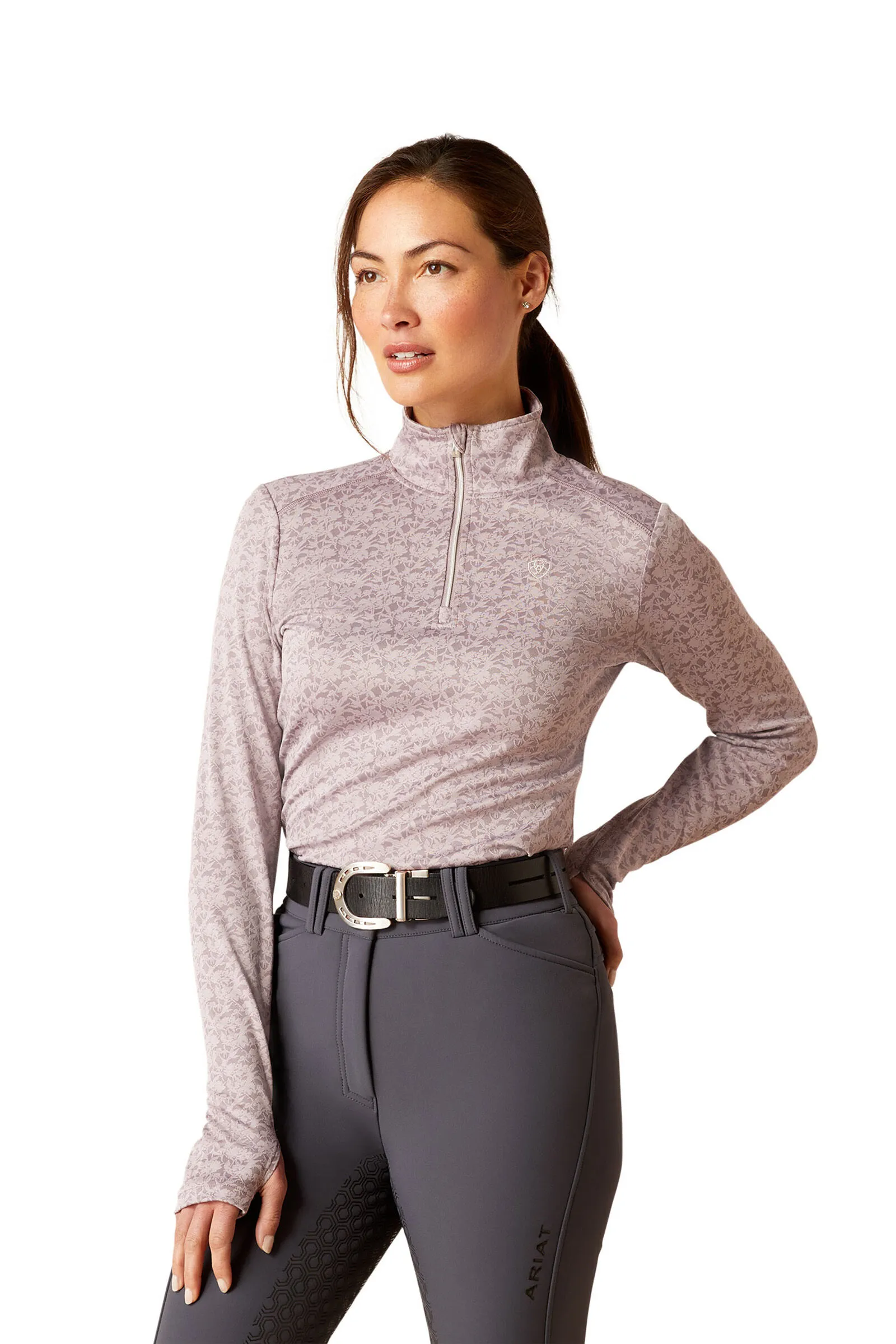Ariat Camiseta interior Prophecy con cremallera de 1/4 para mujer