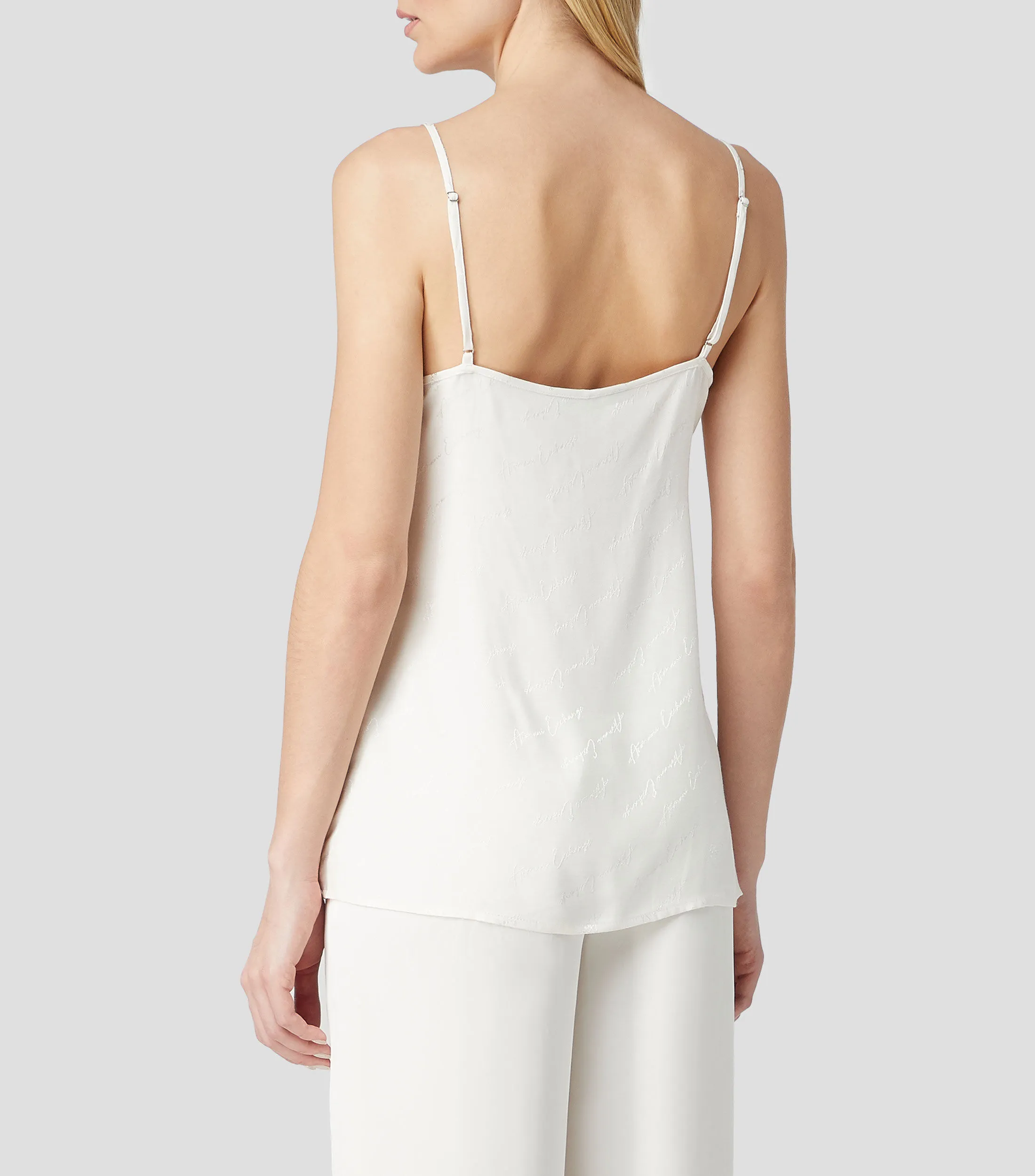 Armani Exchange Playera cuello en V Mujer