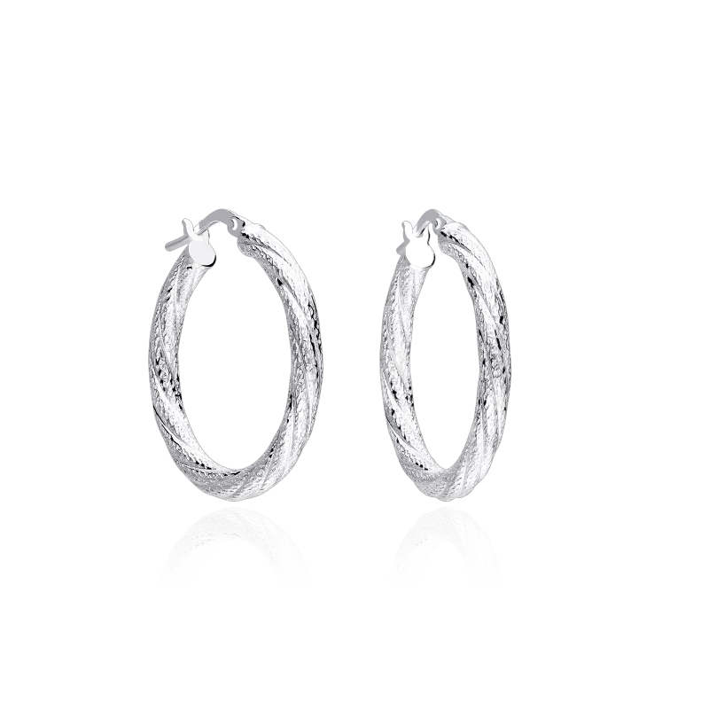 Aros plata primera ley 26mm "Gela"