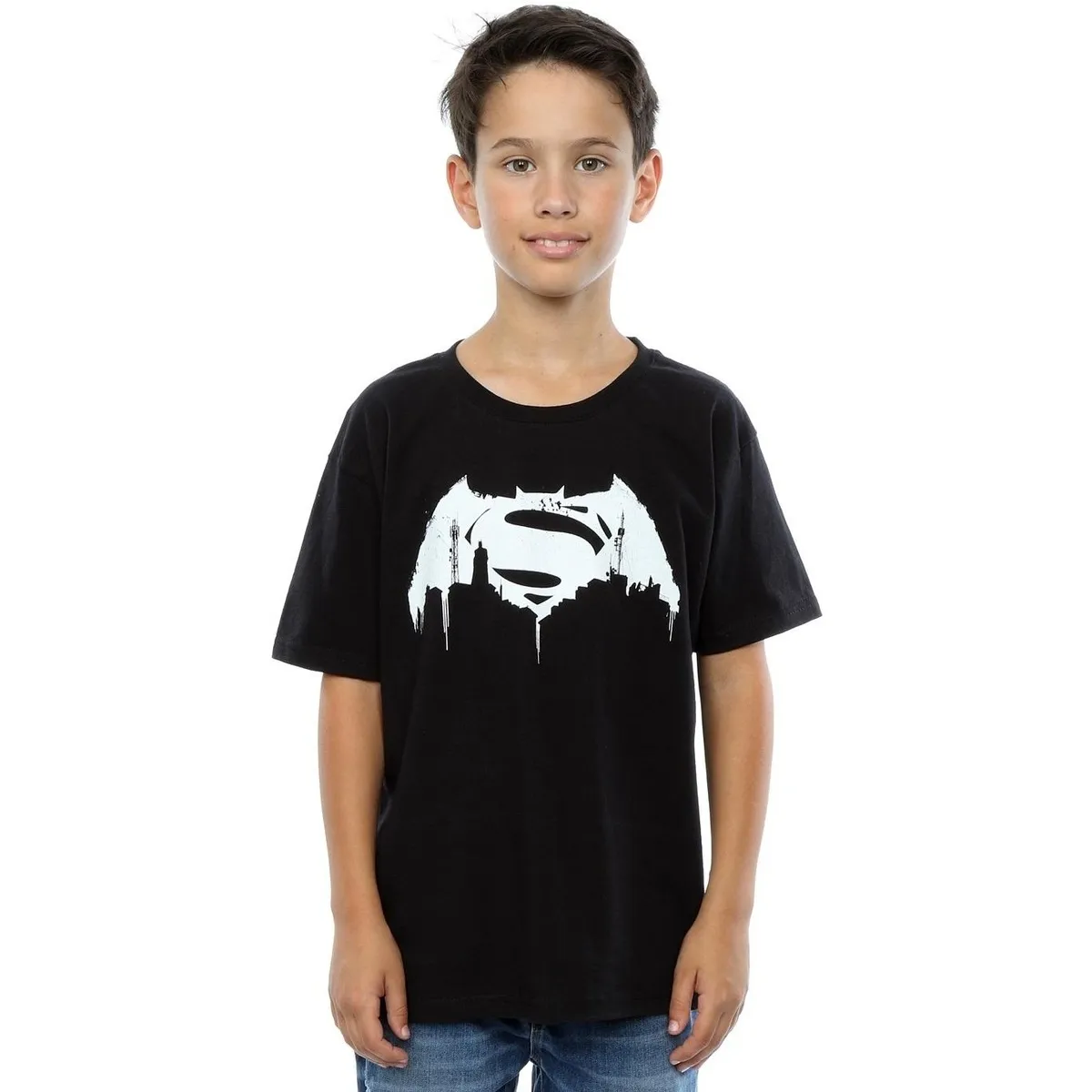 Batman v Superman Beaten Logo