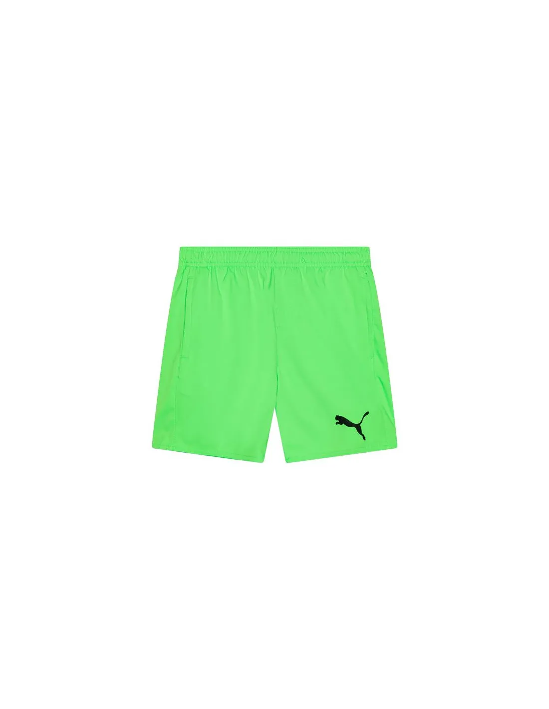 Bañador de Puma Medium Length 1P Infantil Verde Flúor