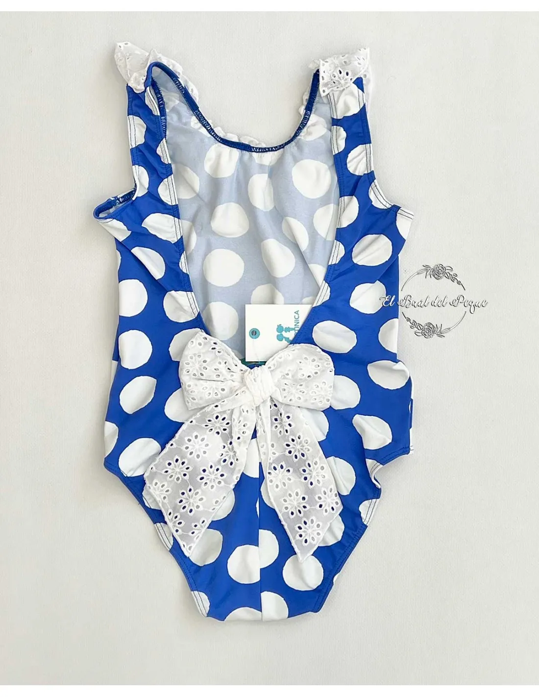 Bañador Niña Estándar La Martinica Baño La Blue Azul y Blanco