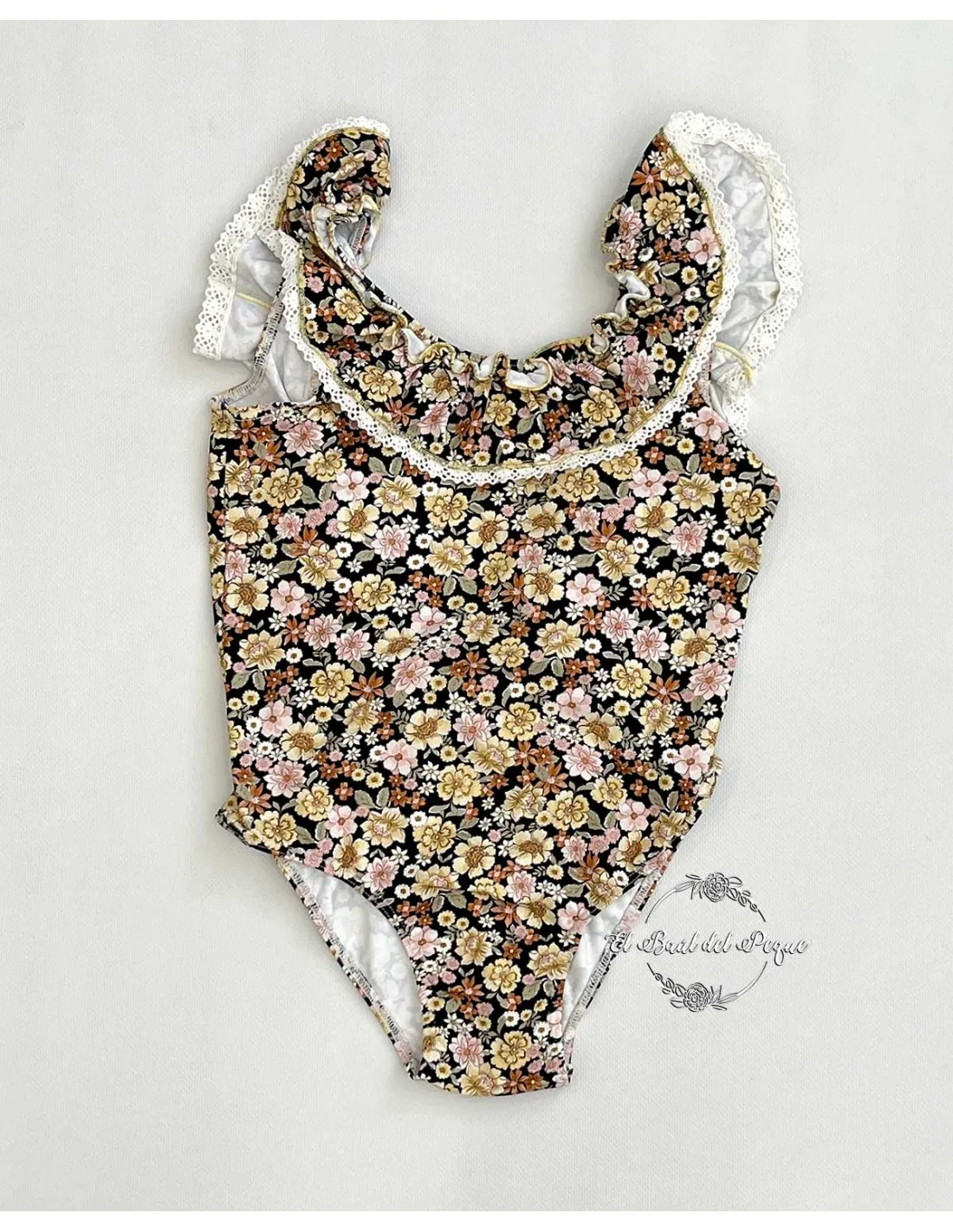 Bañador Niña La Martinica Familia Bambú Estampado Flores