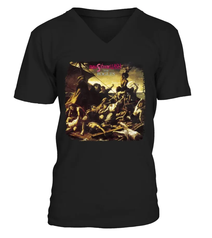 BBRB082BK. THE POGUES  RUM SODOMY AND THE LASH CAMISETA CUELLO EN V UNISEX