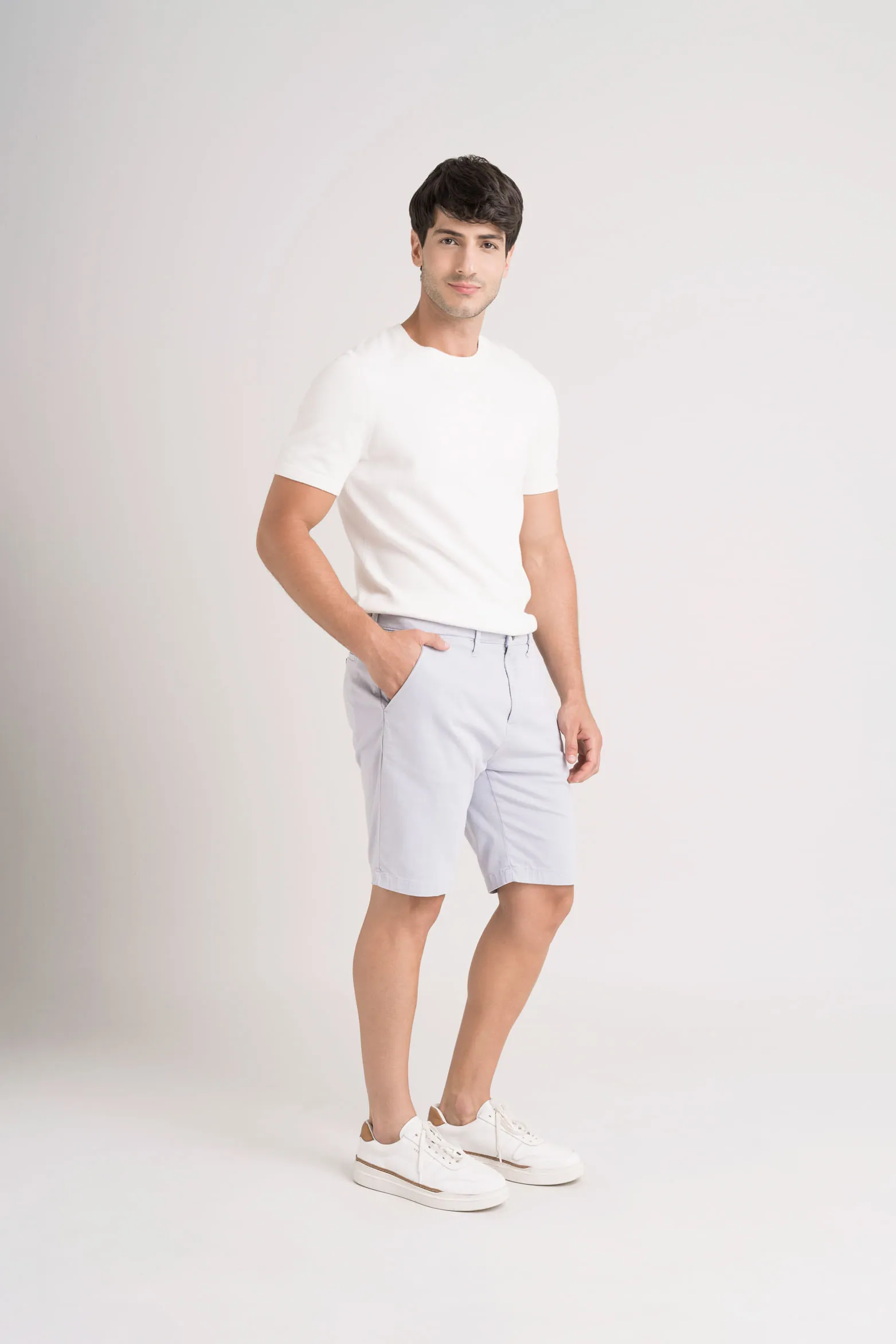 Bermuda semifit caruso para hombre casual deportiva