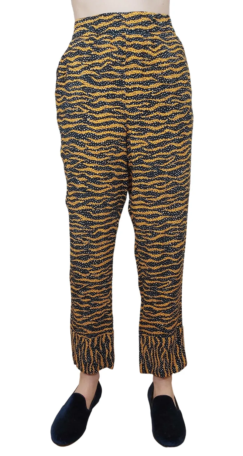 BIMBA Y LOLA Pantalón Animal Print Puntos Negro