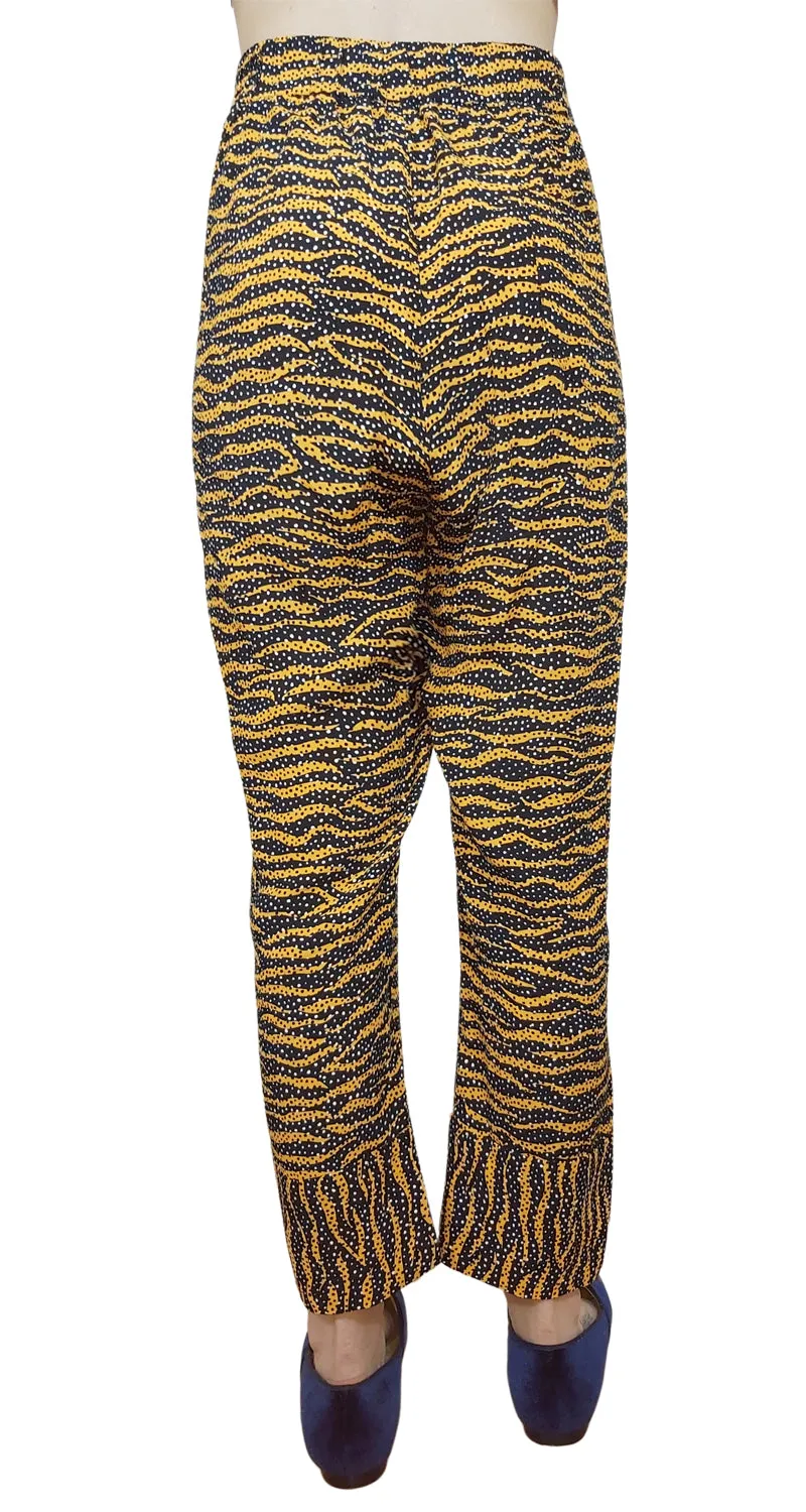 BIMBA Y LOLA Pantalón Animal Print Puntos Negro