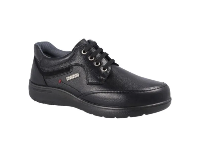 BLUCHER DE PIEL WATERPROOF LUISETTI EN COLOR NEGRO 31011NAW