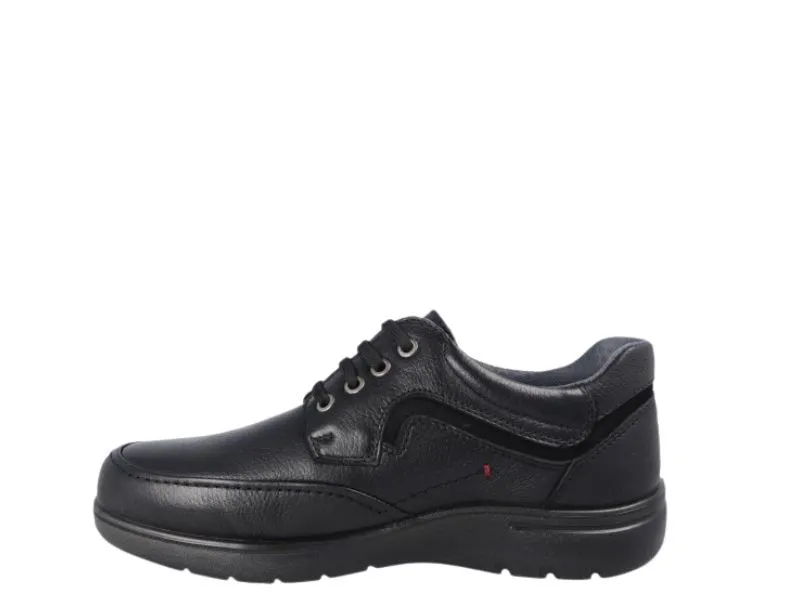 BLUCHER DE PIEL WATERPROOF LUISETTI EN COLOR NEGRO 31011NAW