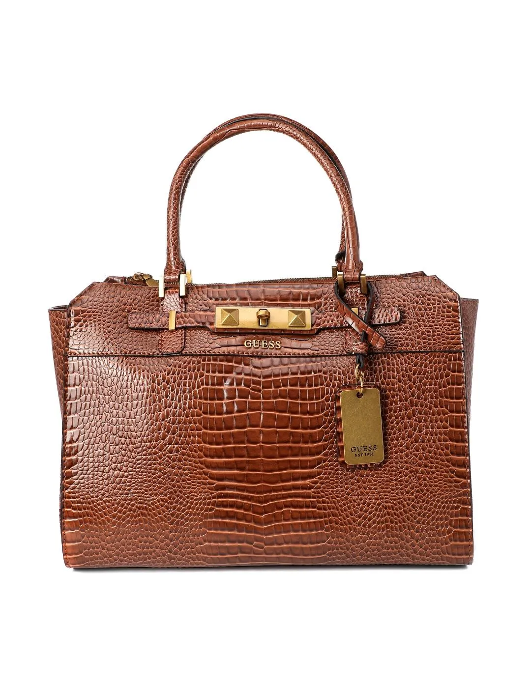 BOLSO GUESS RAFFIE COGNAC PARA MUJERZ
