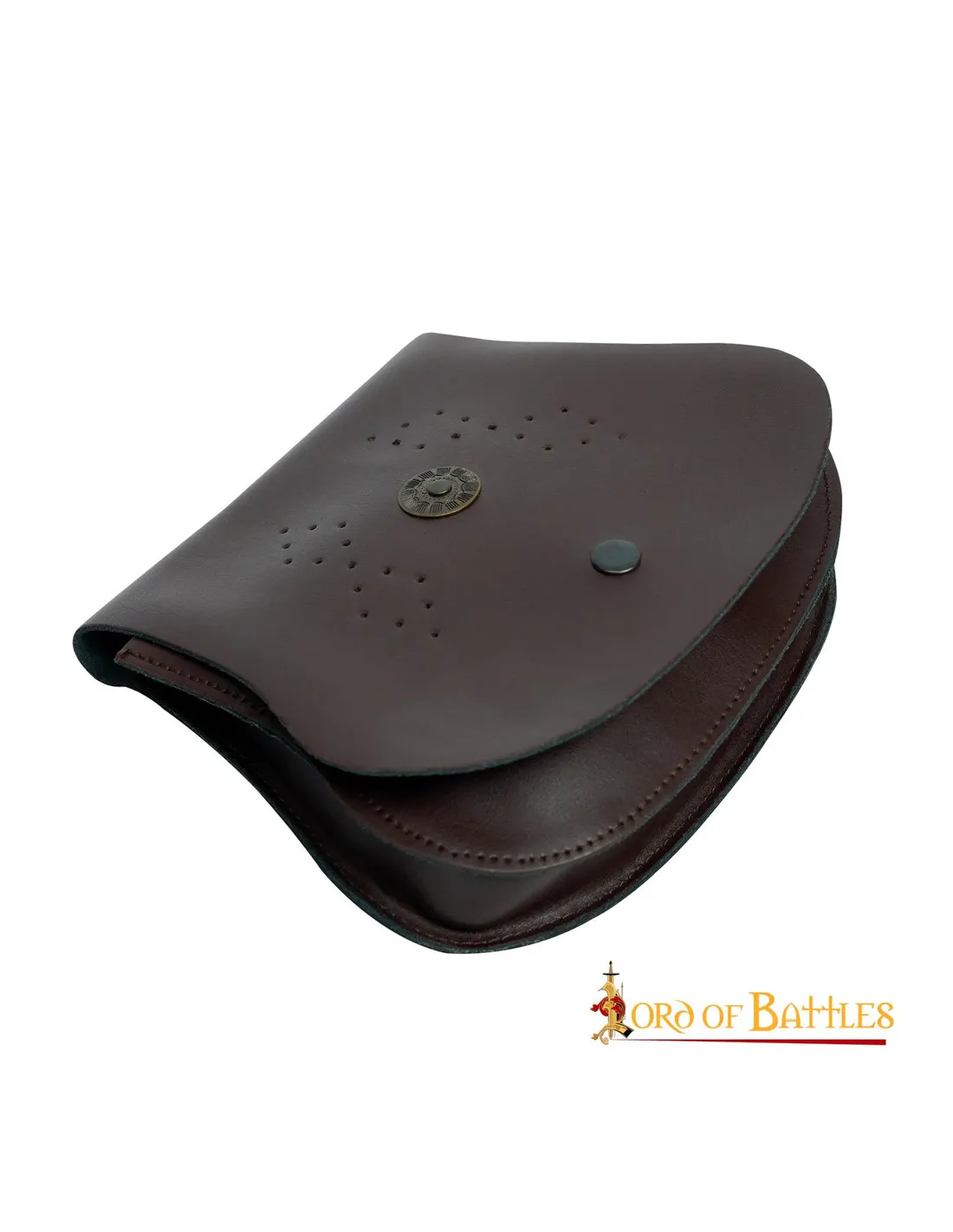 Bolso medieval redondo con chapa