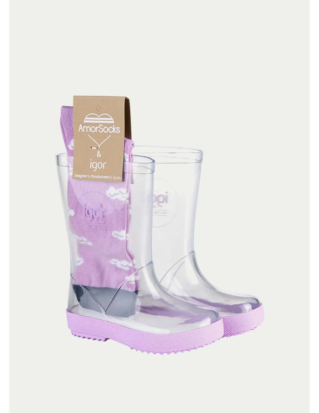 BOTAS Y BOTINES IGOR SPLASH LILA 