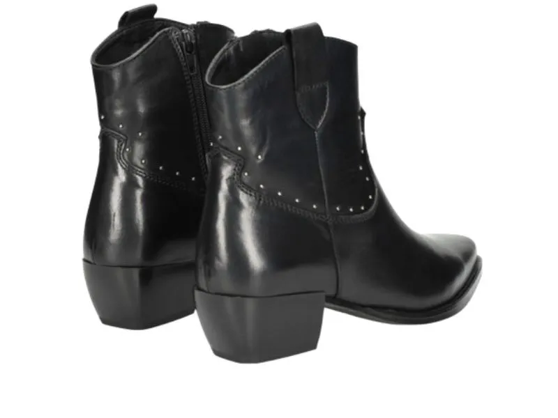BOTIN CAMPERO DE PIEL VALKIRIA LOL SHOES EN COLOR NEGRO