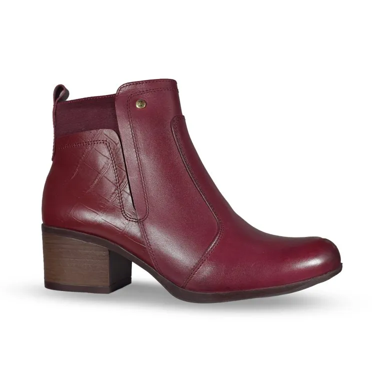Botines Bajos Vino – Dama
