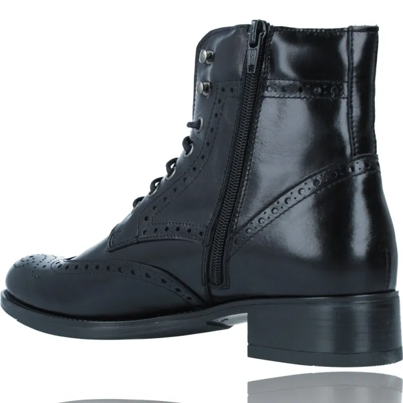 Botines Casual de Piel con Cordones para Mujer de Luis Gonzalo 5203M