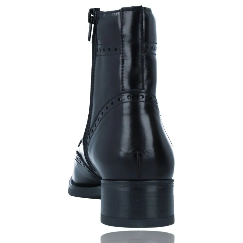 Botines Casual de Piel con Cordones para Mujer de Luis Gonzalo 5203M