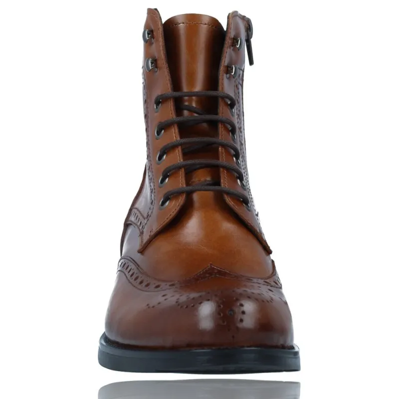 Botines Casual de Piel con Cordones para Mujer de Luis Gonzalo 5203M