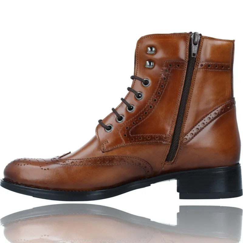 Botines Casual de Piel con Cordones para Mujer de Luis Gonzalo 5203M