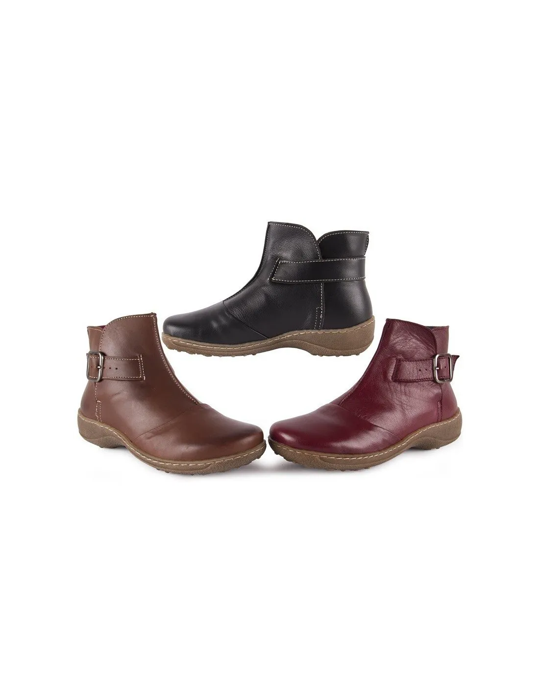 Botines Cómodos de piel