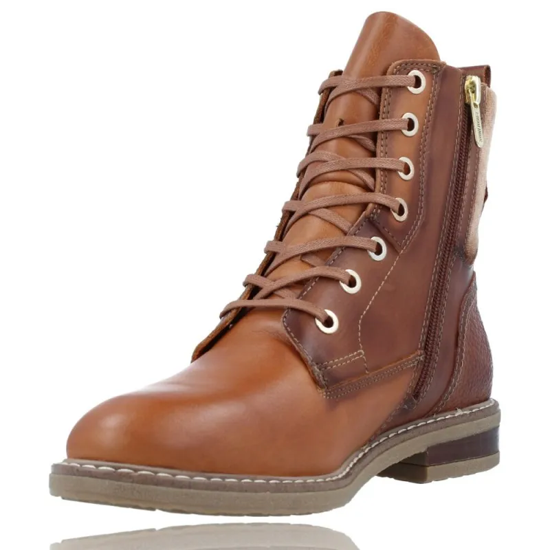 BOTINES DE PIEL CASUAL CON CORDONES PARA MUJER DE PIKOLINOS ALDAYA W8J8966C1