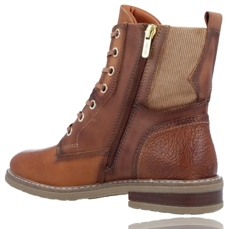 BOTINES DE PIEL CASUAL CON CORDONES PARA MUJER DE PIKOLINOS ALDAYA W8J8966C1