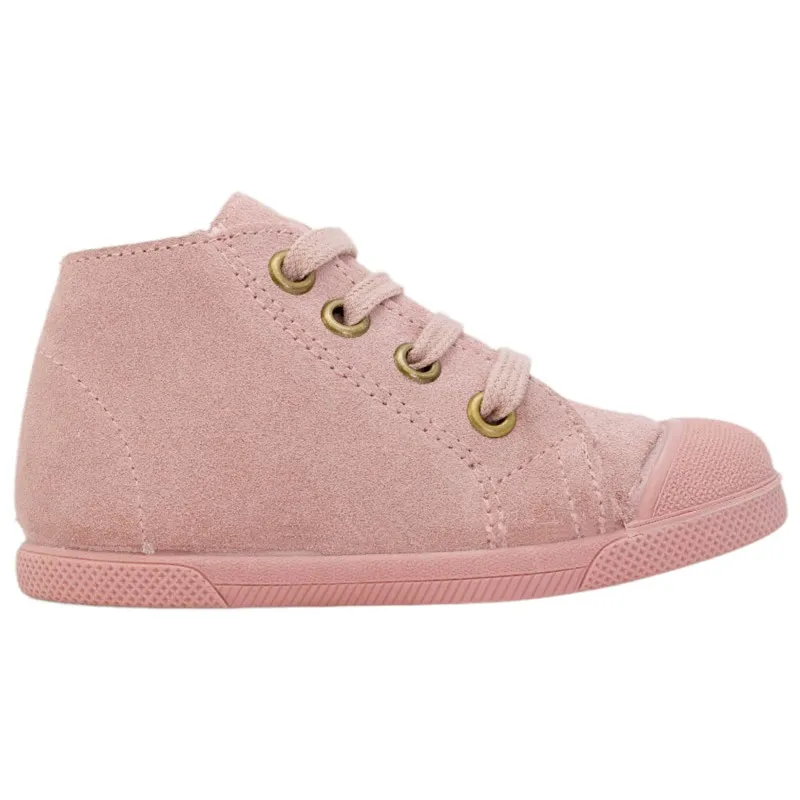 Botines niña serraje y puntera