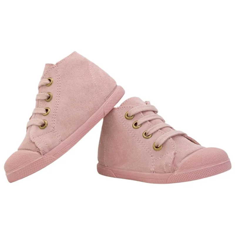 Botines niña serraje y puntera