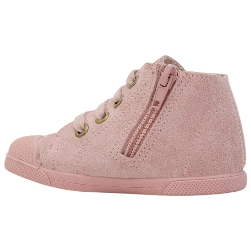 Botines niña serraje y puntera
