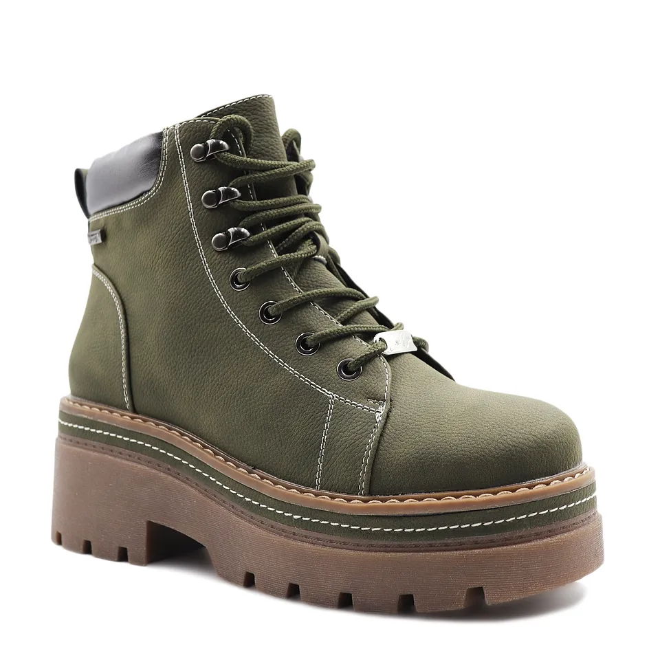 BOTíN MUJER VERDE 2219 MODA URBANOS