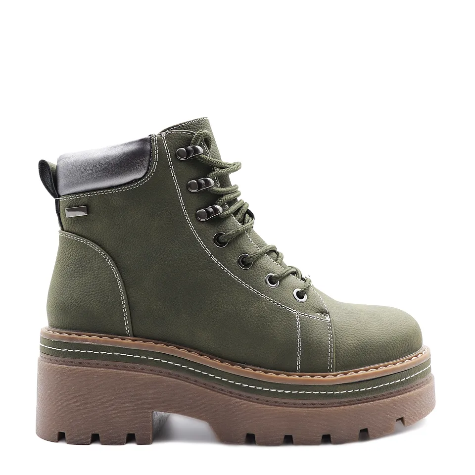 BOTíN MUJER VERDE 2219 MODA URBANOS