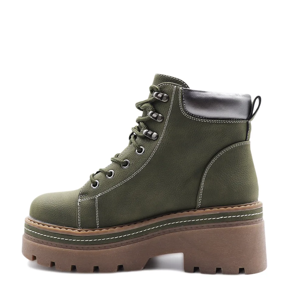 BOTíN MUJER VERDE 2219 MODA URBANOS