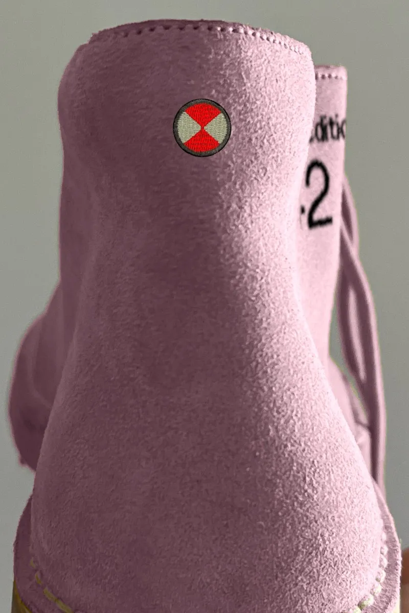 Botín Safari de mujer en serraje rosa