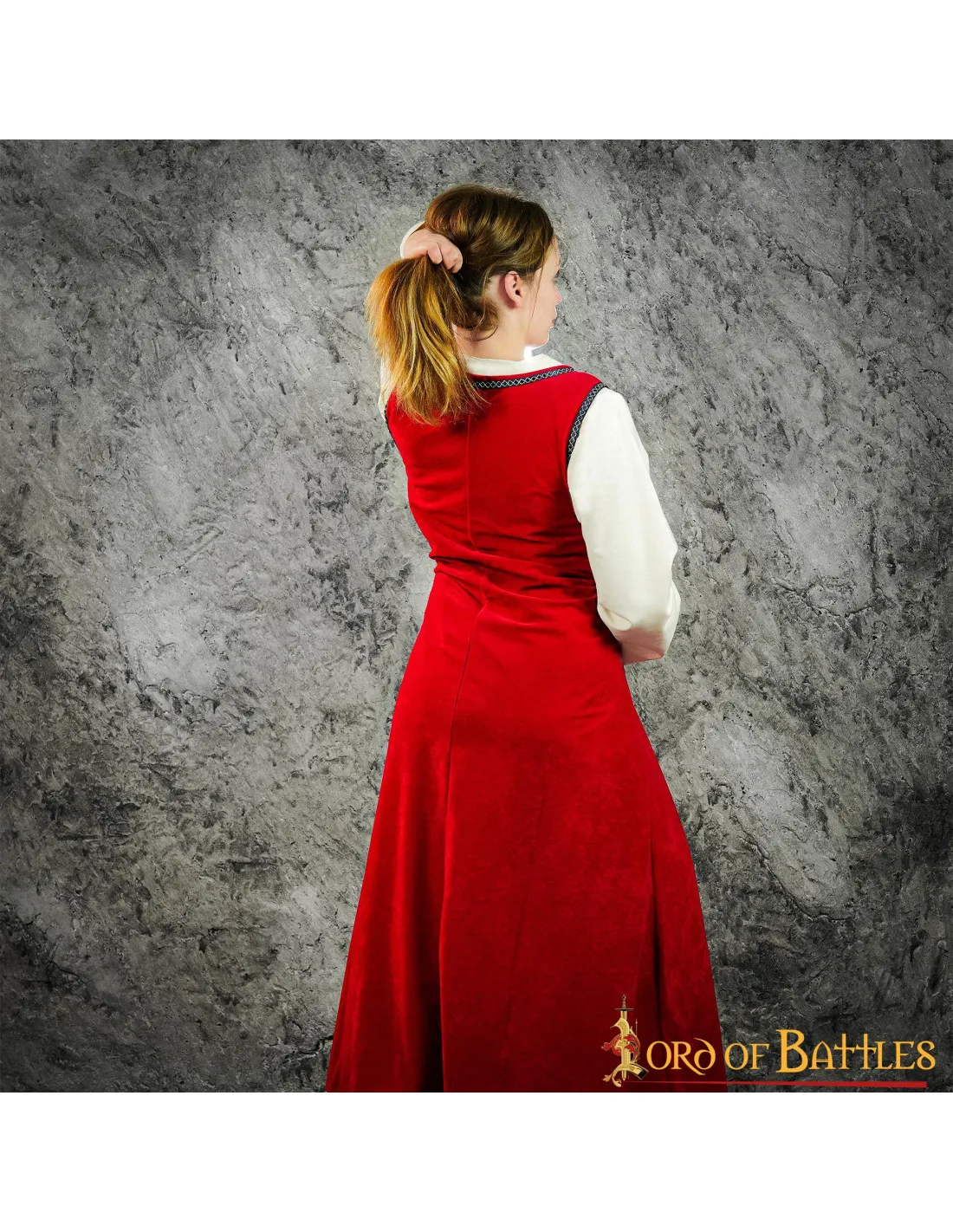Brial Medieval Julietta en rojo