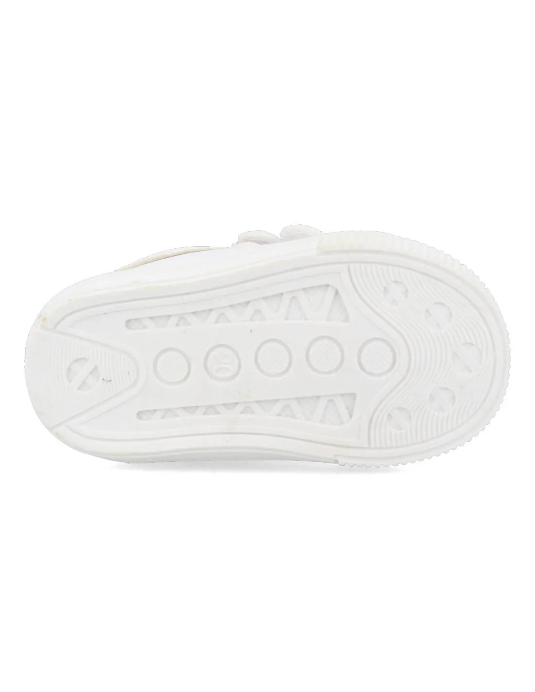 BUBBLE KIDS  DEPORTIVA BLANDITA BEBé VELCROS BLANCO