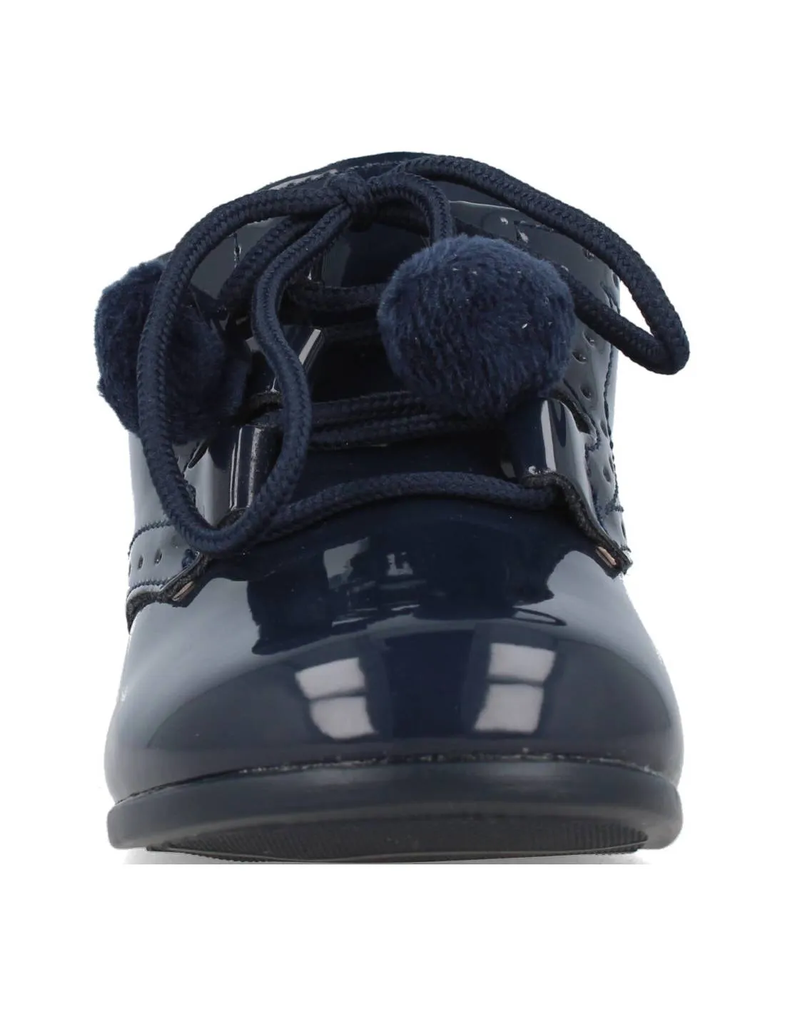 BUBBLE KIDS  ZAPATO INGLESITO CHAROL BORLONES MARINO