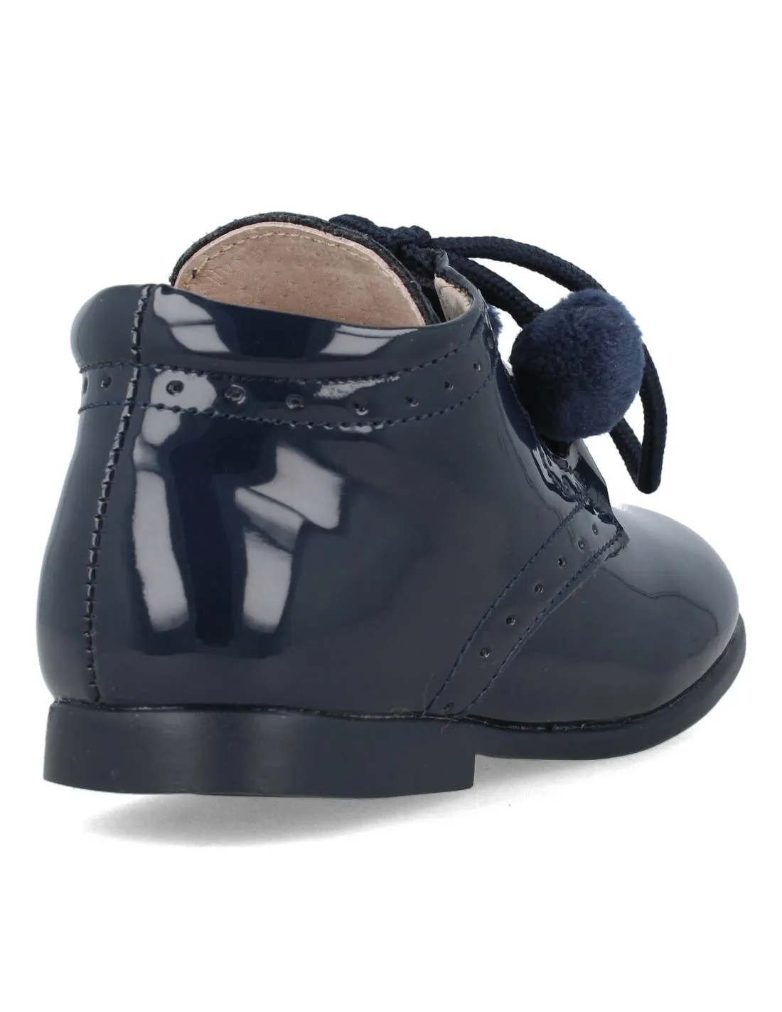 BUBBLE KIDS  ZAPATO INGLESITO CHAROL BORLONES MARINO