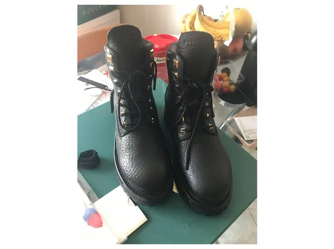 Buscemi Botines Negro 