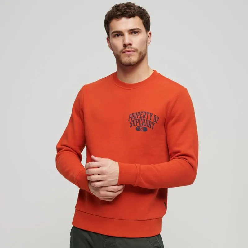 Buzo Cerrado Para Hombre Athletic Script Flock Sweat Superdry