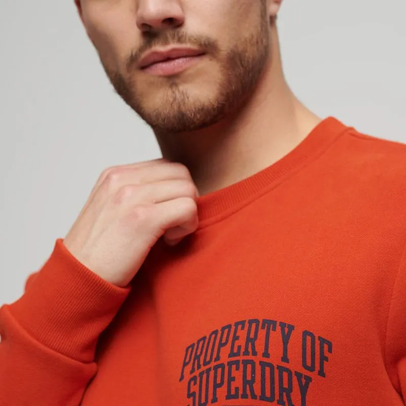 Buzo Cerrado Para Hombre Athletic Script Flock Sweat Superdry