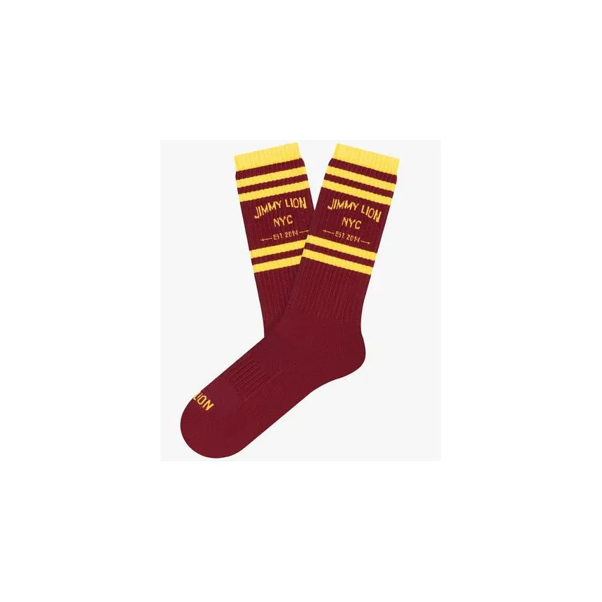 Calcetines Jimmy Lion Athletic NYC Unisex Granate