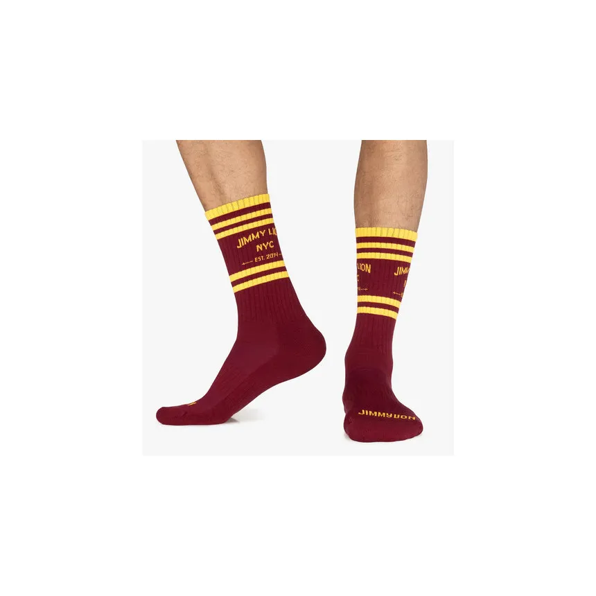 Calcetines Jimmy Lion Athletic NYC Unisex Granate