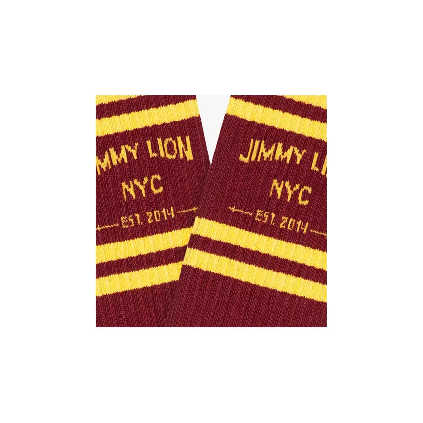 Calcetines Jimmy Lion Athletic NYC Unisex Granate