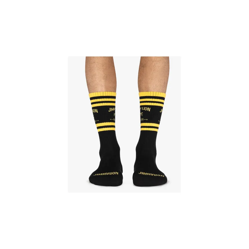 Calcetines Jimmy Lion Athletic NYC Unisex Negro 