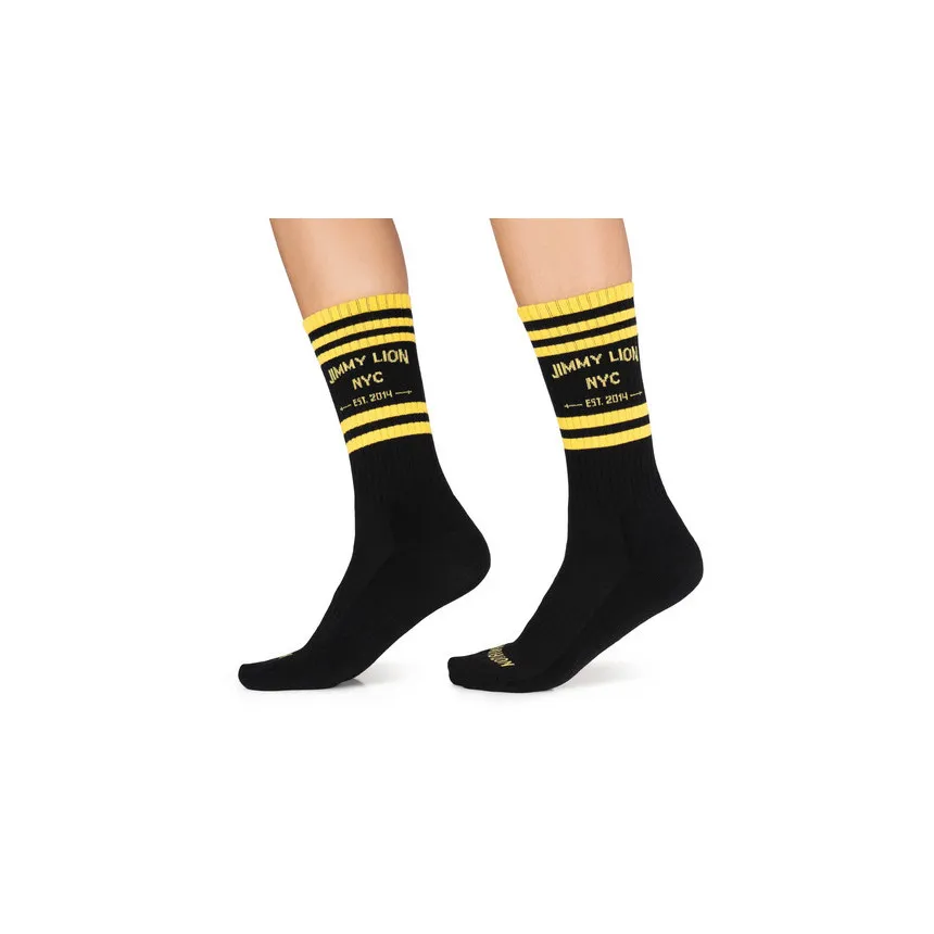 Calcetines Jimmy Lion Athletic NYC Unisex Negro 